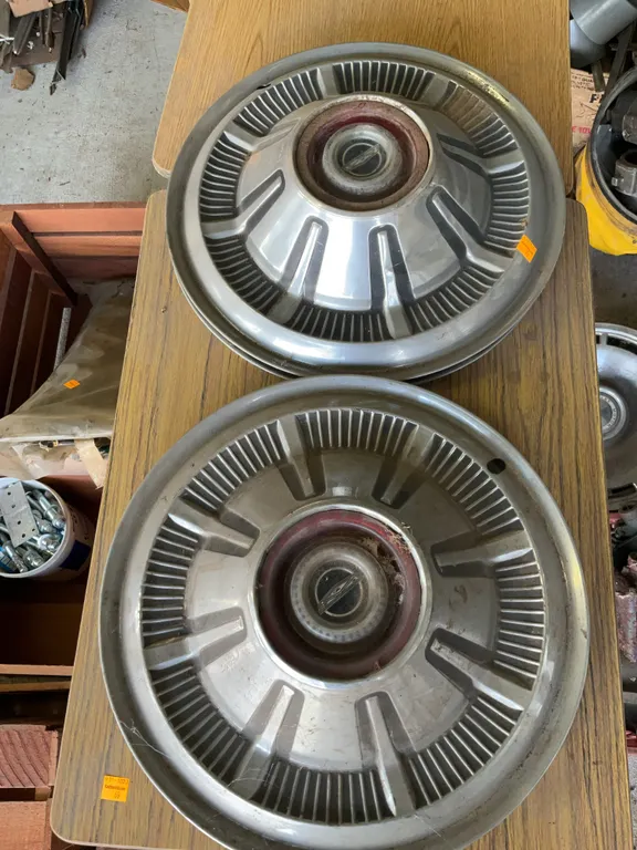4 Vintage Ford Bronco Hubcaps
