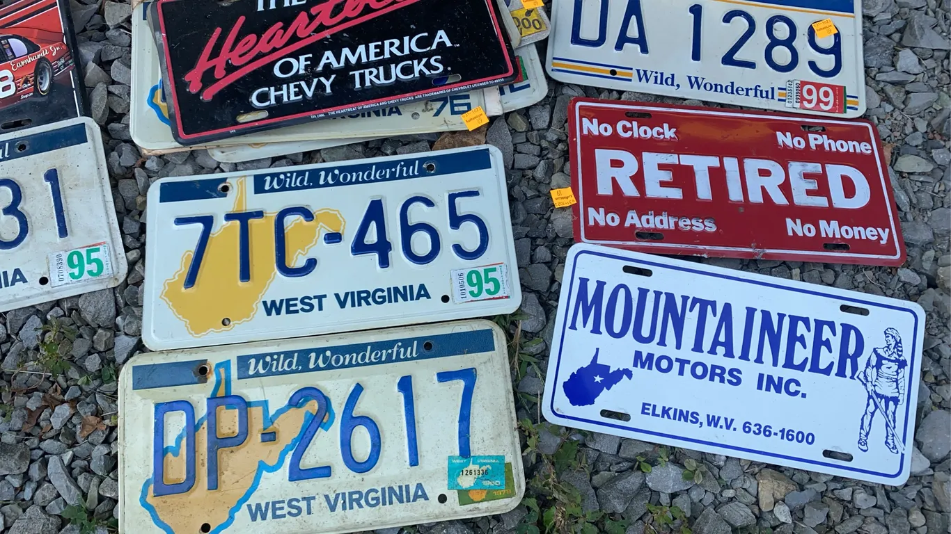 Assorted license plates