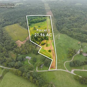 Parcel 1: 21.9 Acres w/ 99' frontage. Has a deeded 60' Common access (right-of-way)