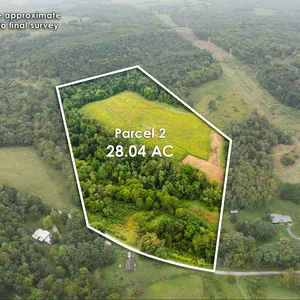 Parcel 2: 28.0 Acres w/ 493' frontage – Open & Wooded