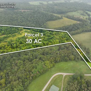 Parcel 3: 30.26 Acres w/ 320' frontage – Open & Wooded