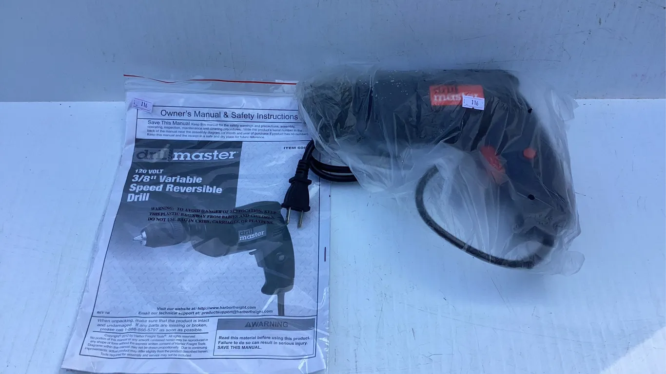 New Drill Master 3/8” Drill
