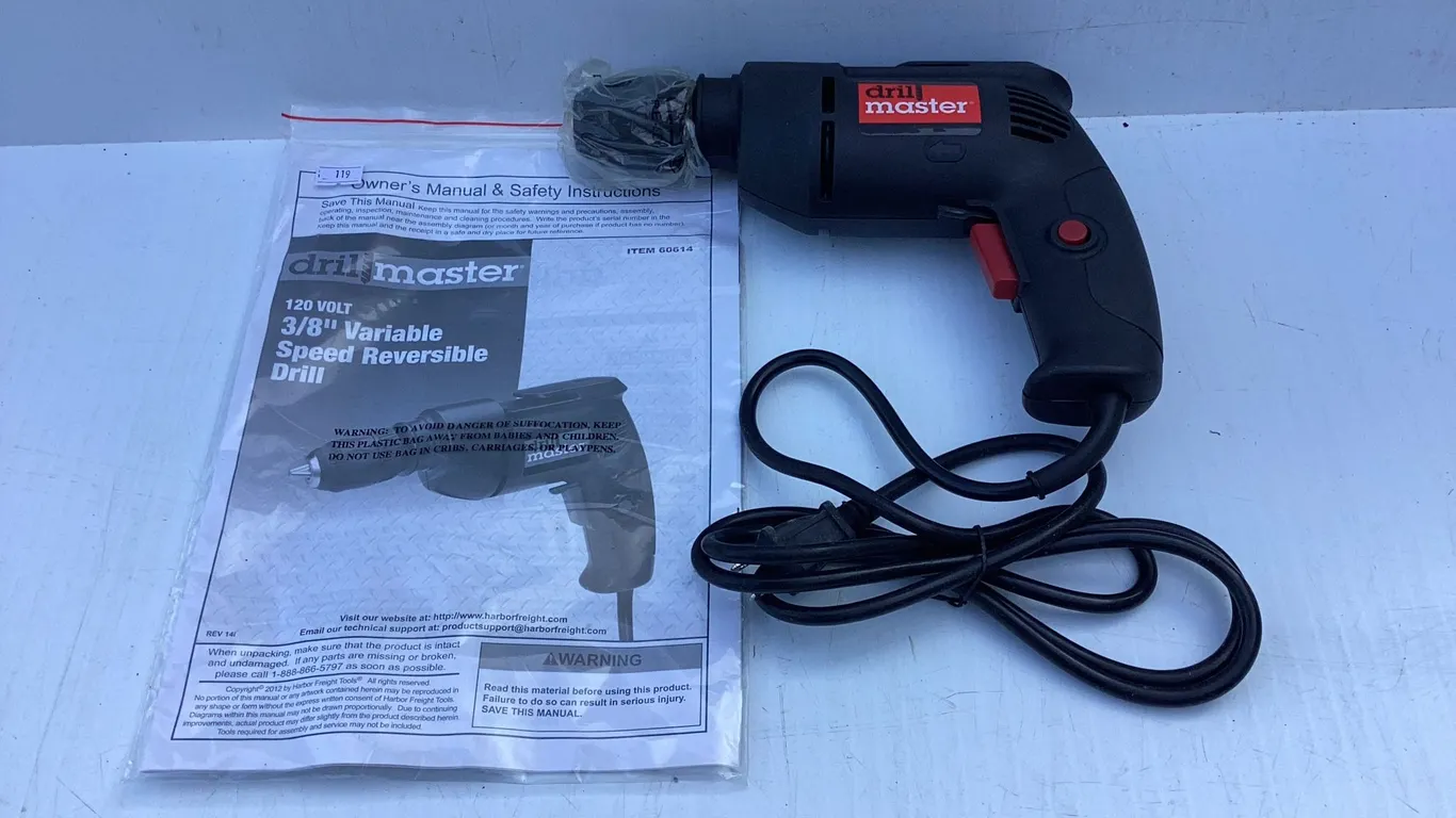 New Drill Master 3/8” Drill