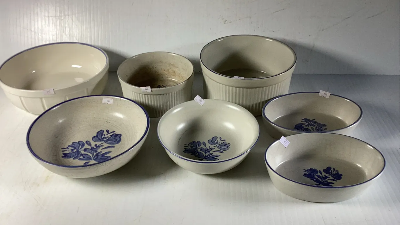 7 Pieces Pfaltzgraff Yorktown Dishes and Bowls