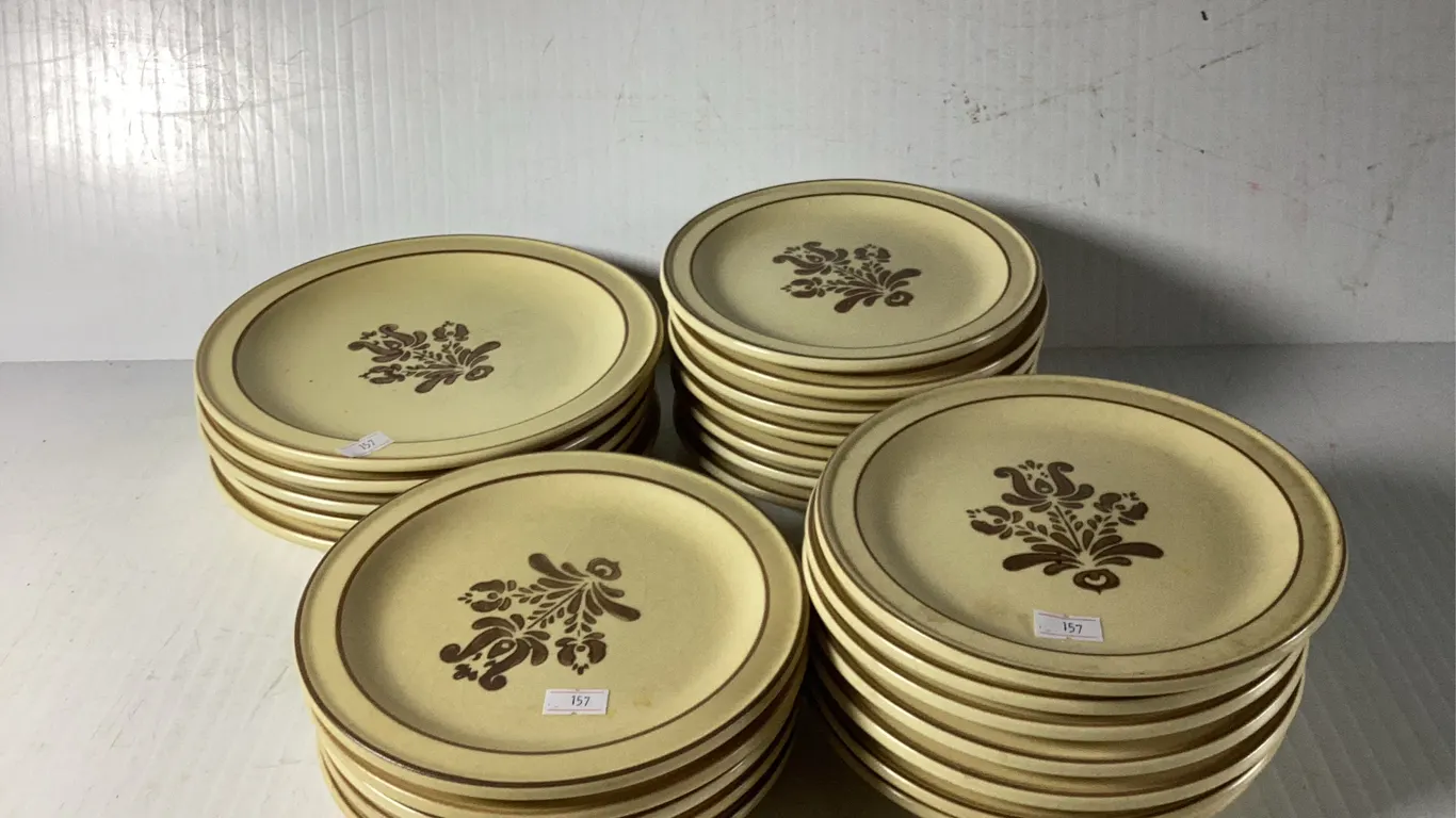 Pfaltzgraff Wheat Pattern Plates and Saucers