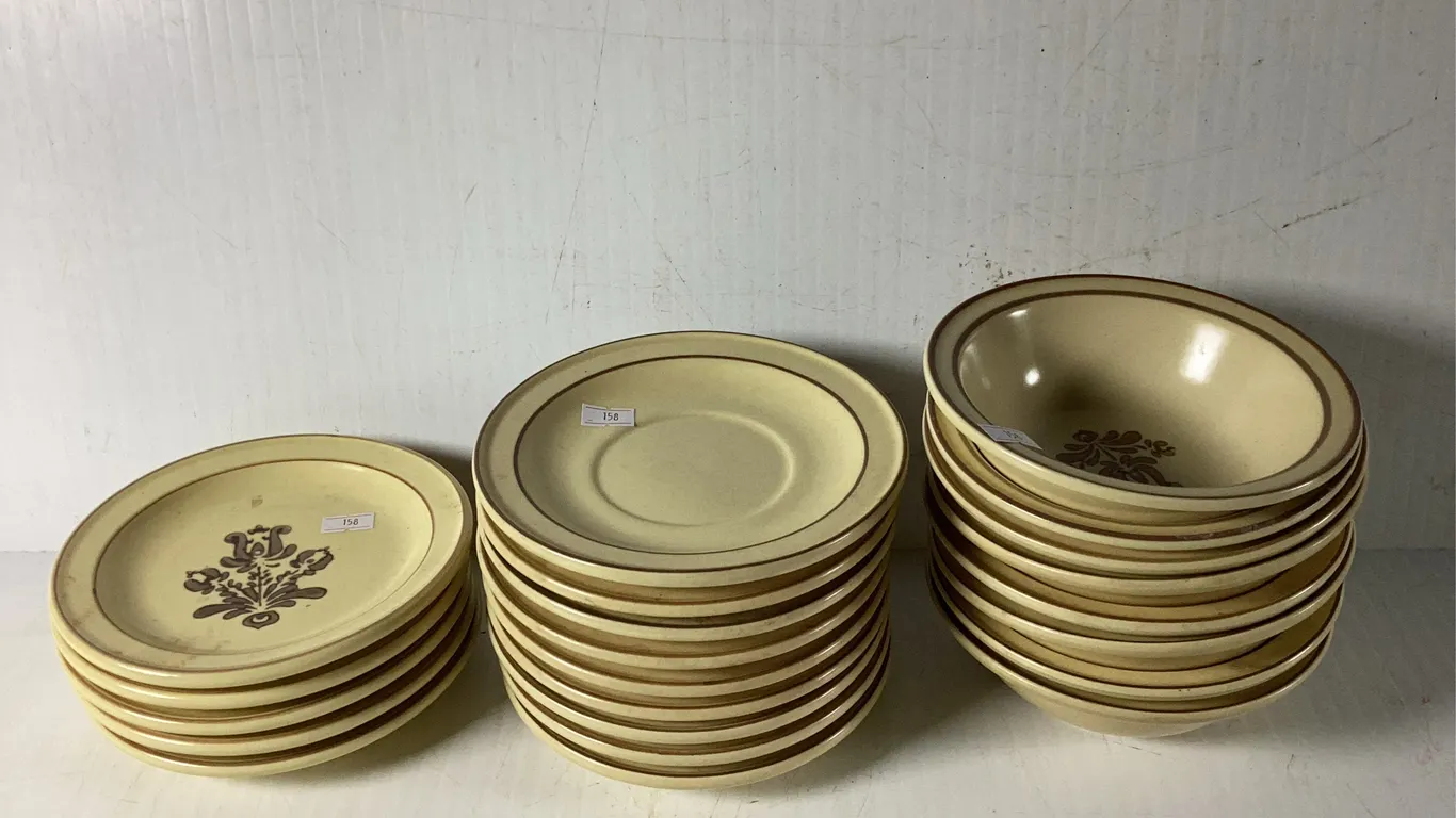 Pfaltzgraff Wheat Pattern Saucers and Bowls