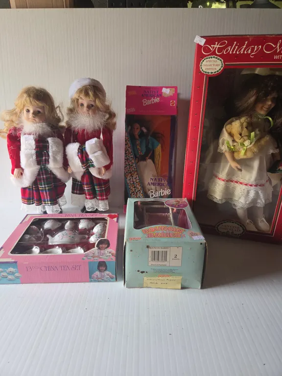 Assortment of Dolls and Doll Accessories