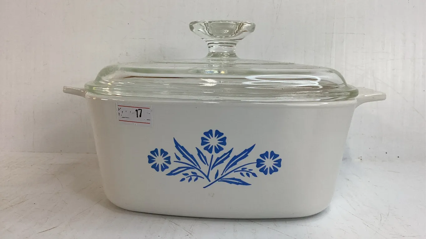 Vintage Corning Ware Blue Cornflower Casserole Dish