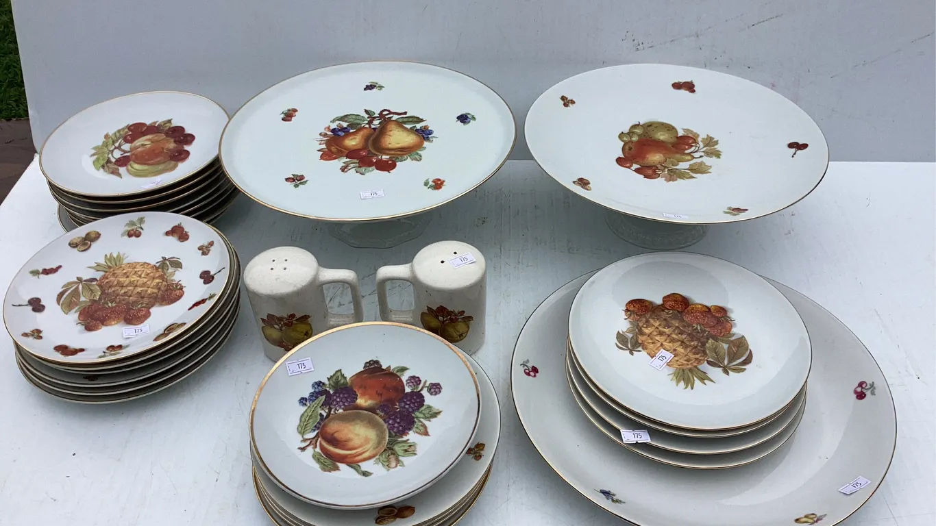 Fruit Designed China, Cake Stands