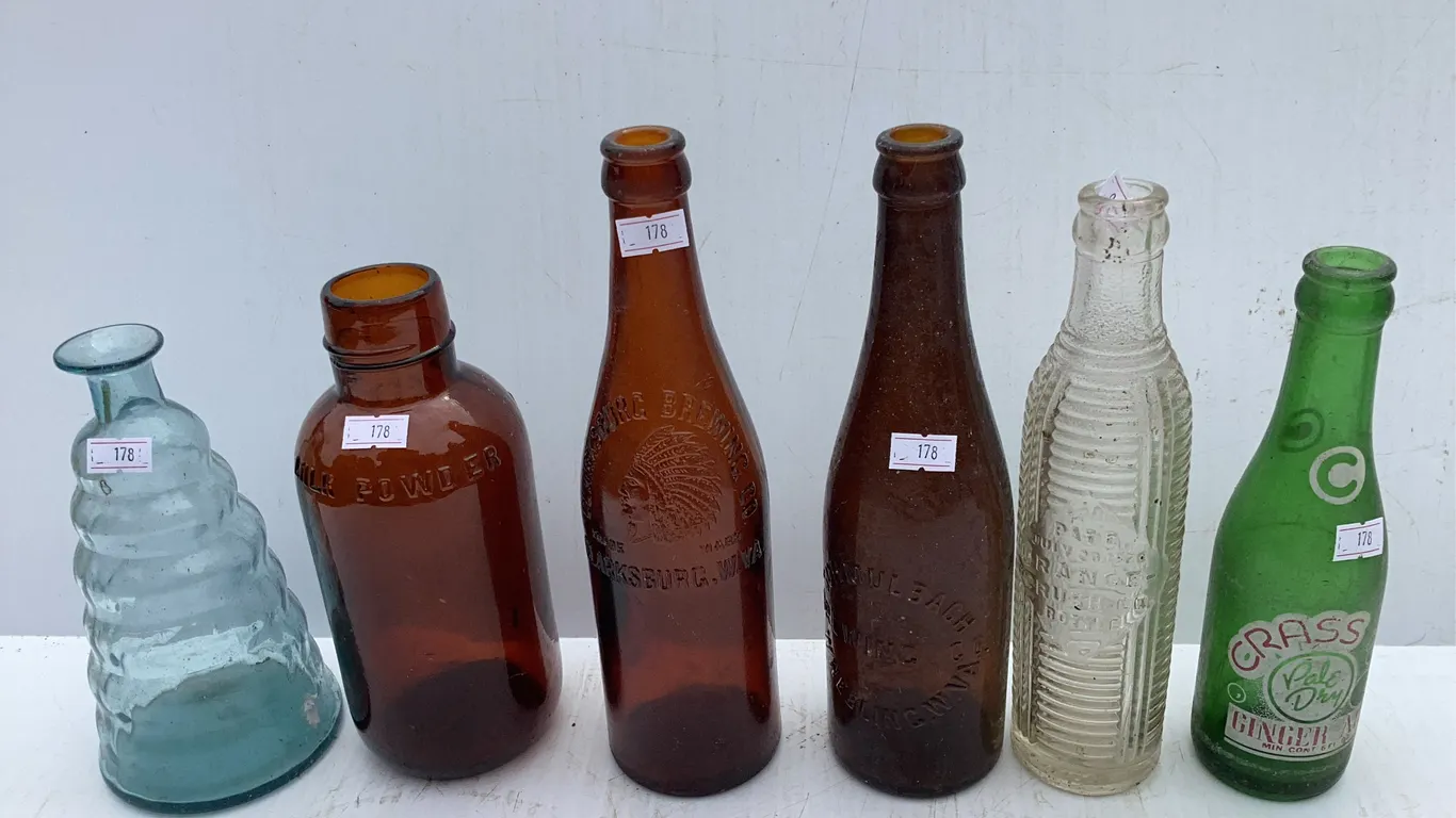 6 Vintage Bottles