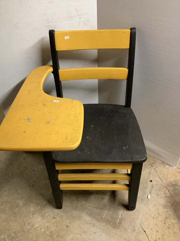 Vintage Wooden School Desk