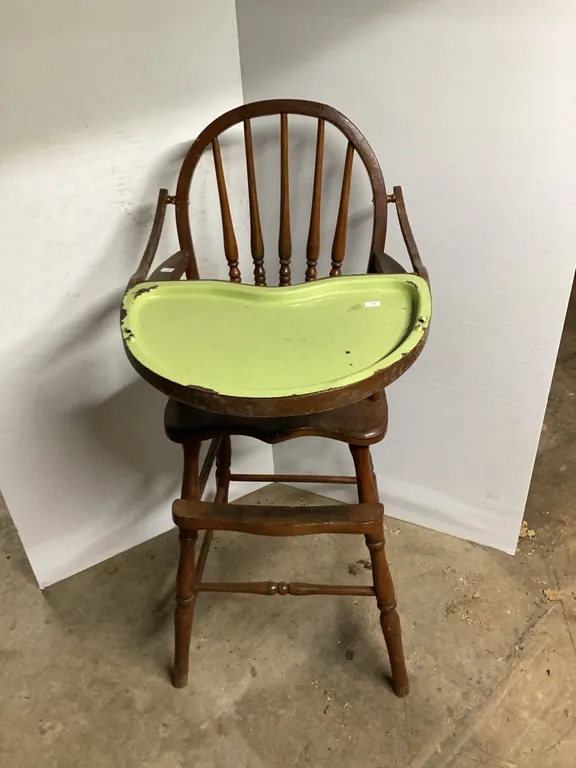 Vintage Wooden High Chair