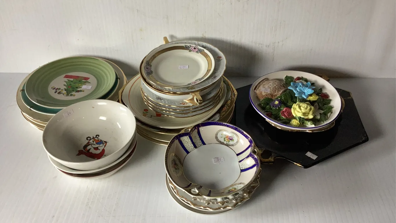 Assortment of Plates, Saucers and Bowls