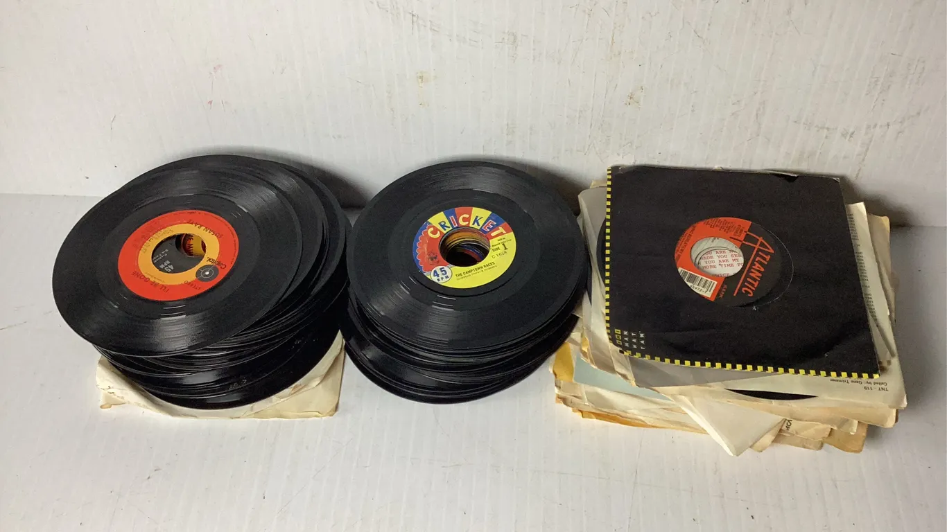 Assortment of 45 RPM Vinyl Records