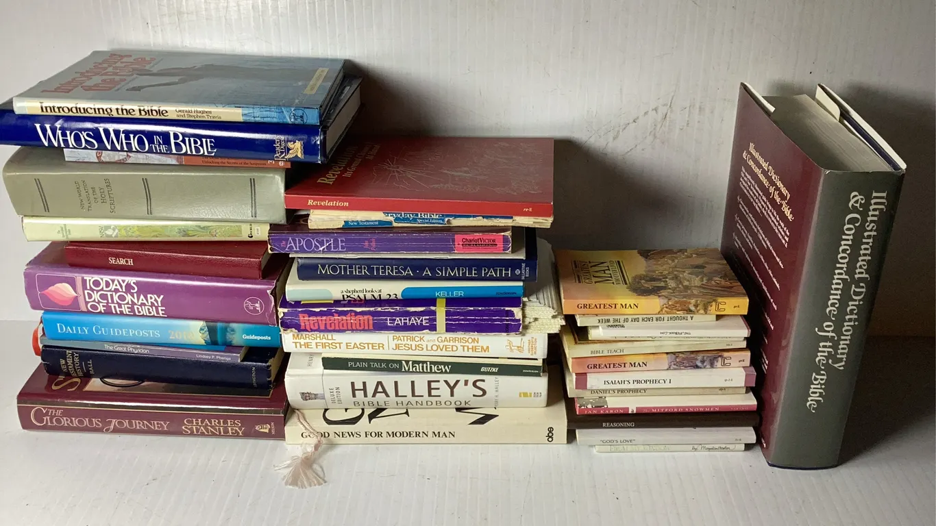 Assortment of Christianity Books, Books on Religion