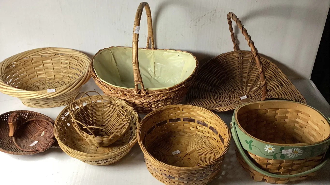 Assortment of Wicker Baskets