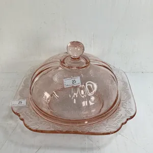 Vintage Pink Depression Candy Dish