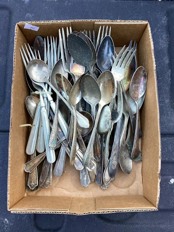 Assortment of Silverplated Flatware