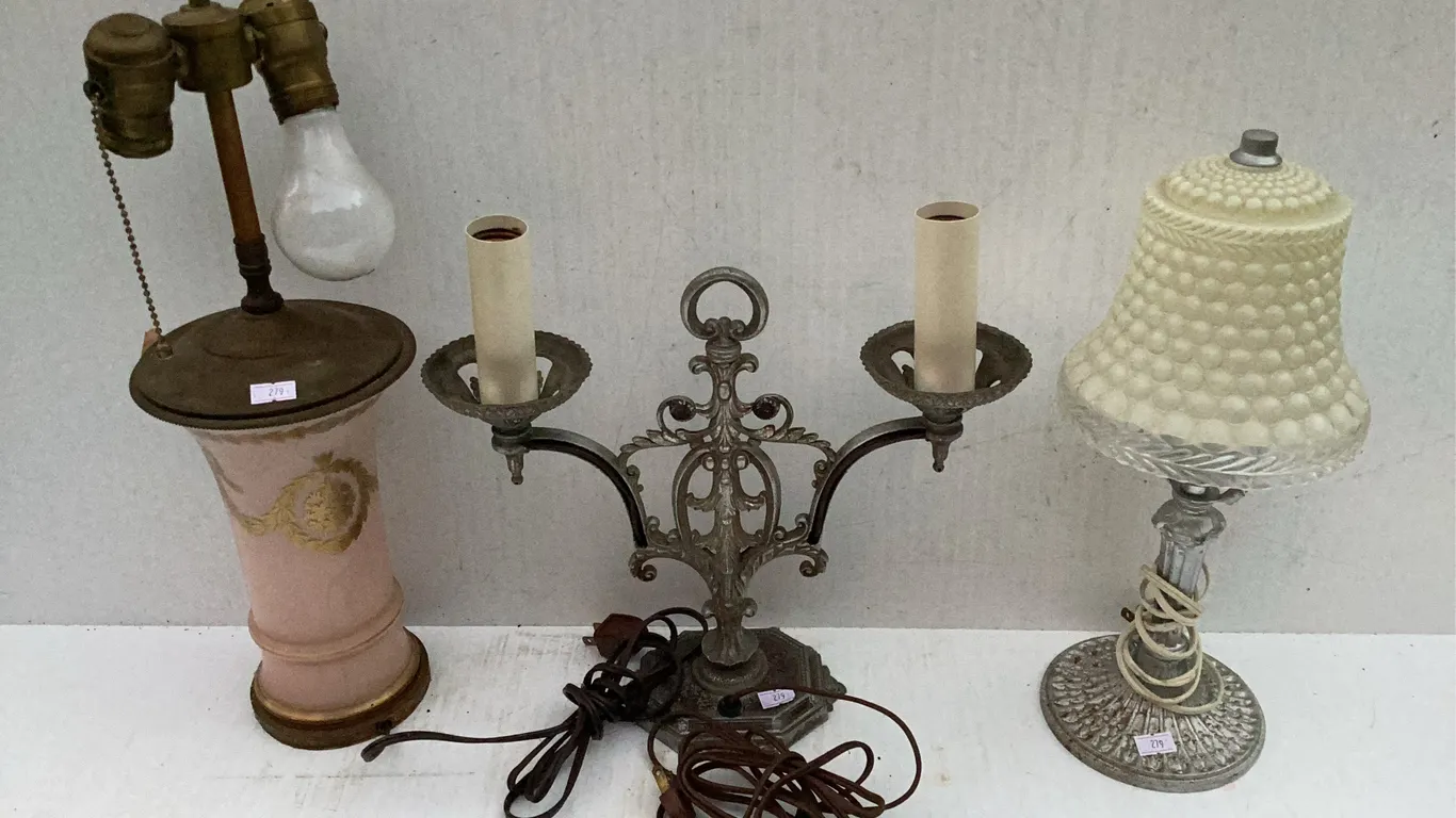 (3) Vintage Lamps