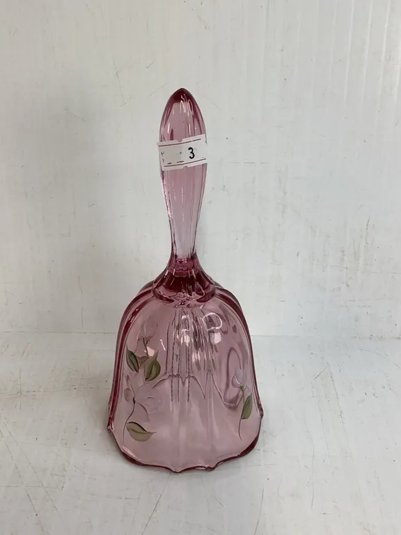 Vintage Fenton Art Glass Hand Painted Bell