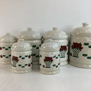 6 Piece Apple Canister Set
