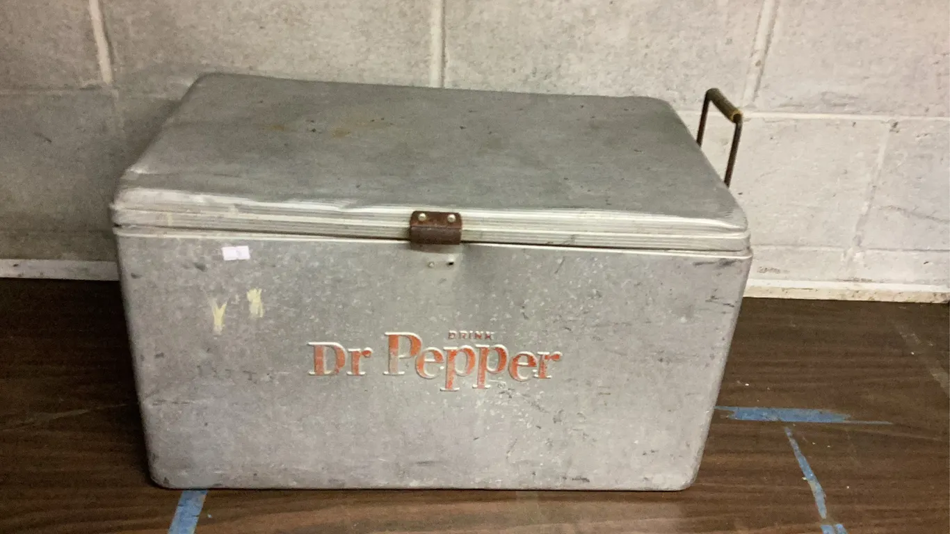 Vintage Dr Pepper Cooler