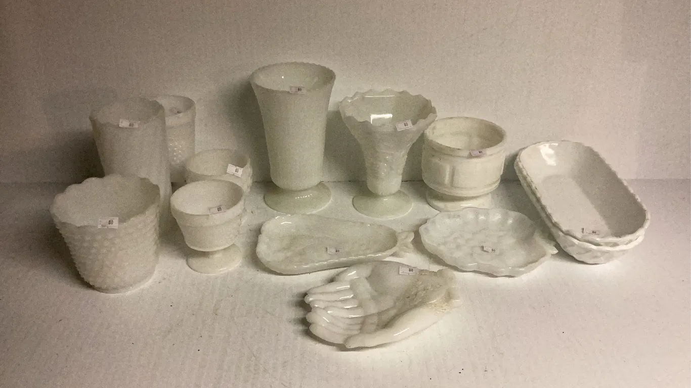 Assuming of Milk Glass