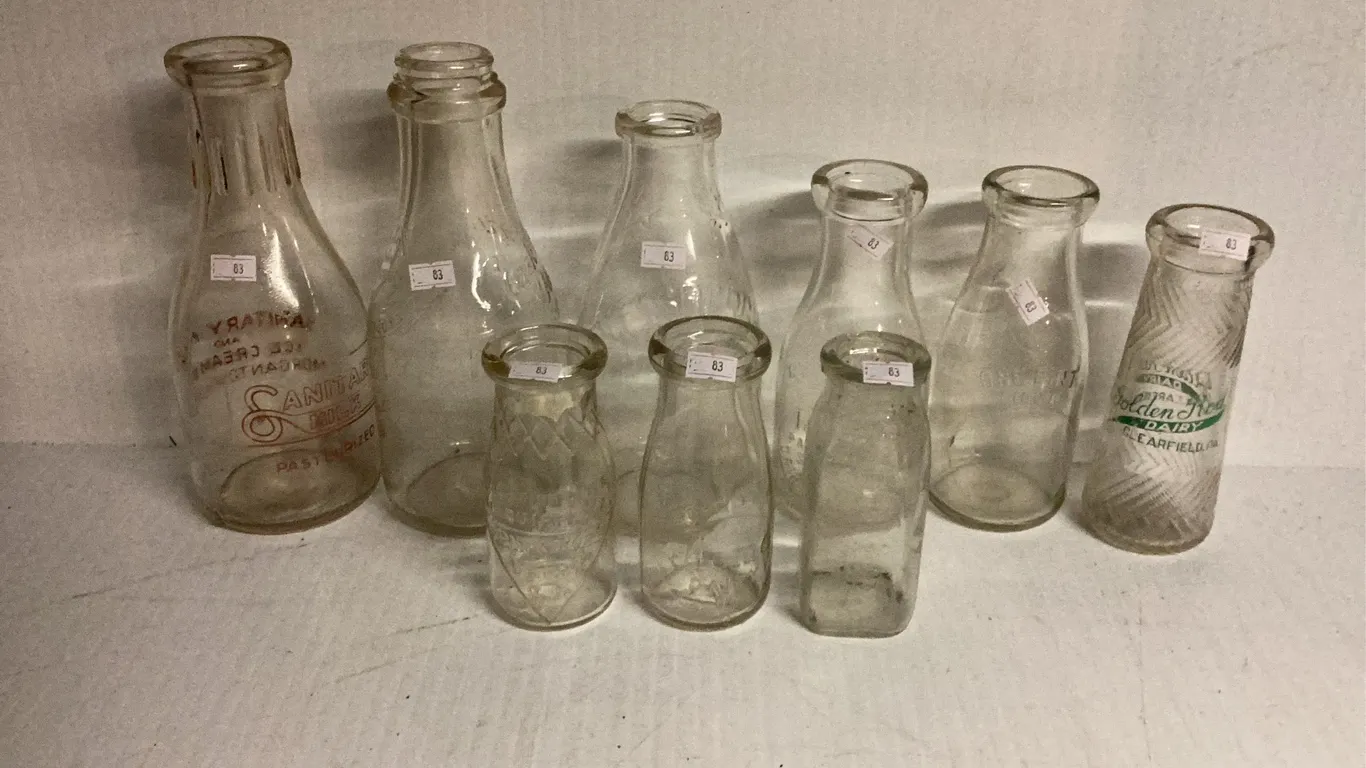 9 Dairy Bottles