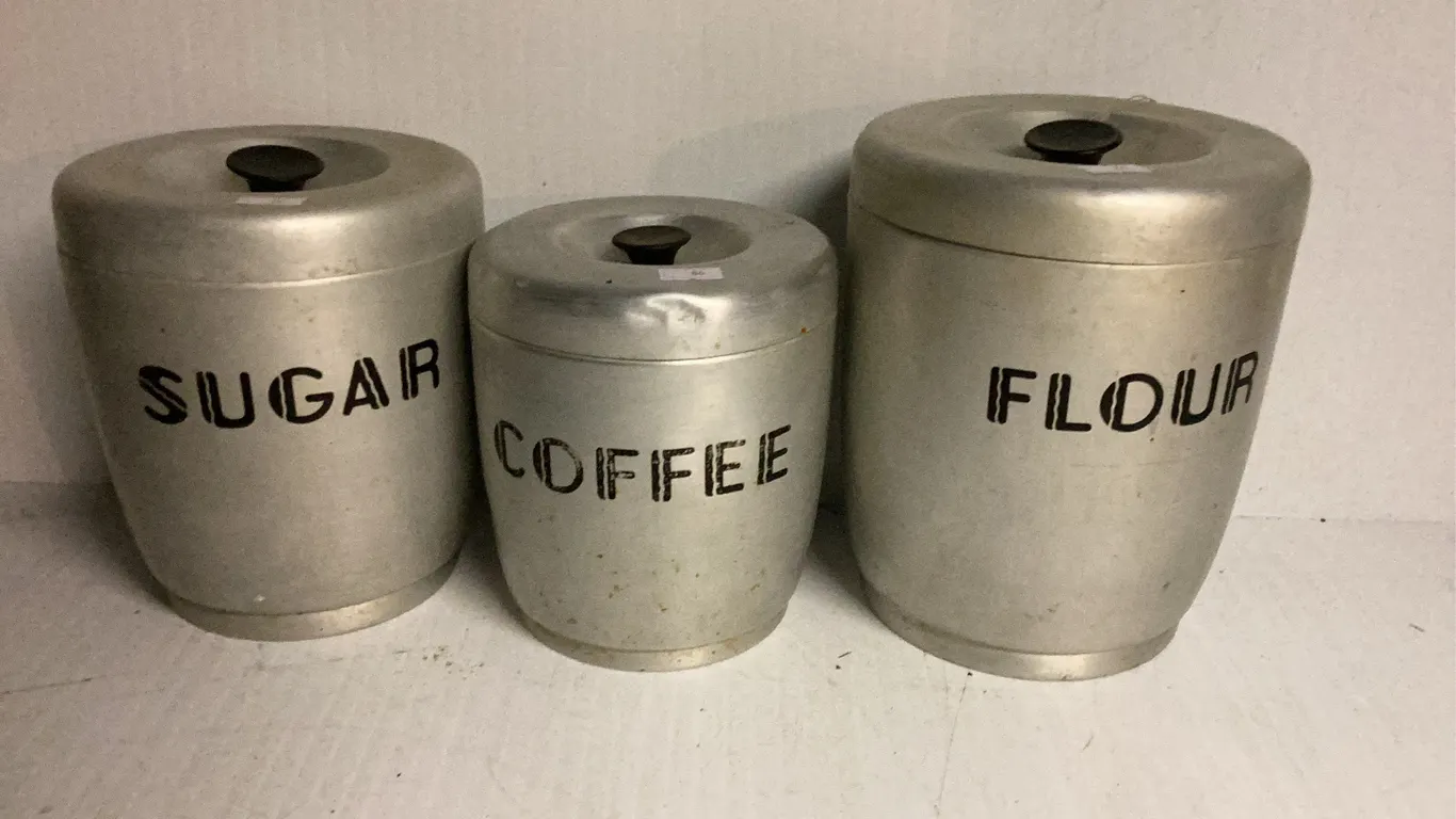 Vintage 3 Piece Canister Set