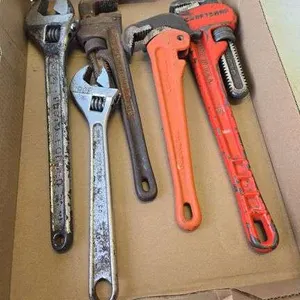 Craftsman 18", Pittsburgh pipe wrenches & cresent wrenches