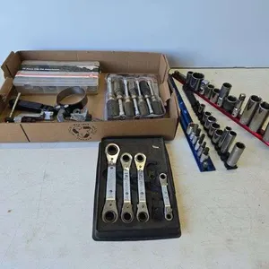 Blue Point wrenches, Craftsman & other sockets, Southwire nut driver set, pipe cutters, misc