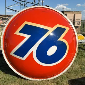 Union 76 Circular Gas Station Sign Face - 7 feet