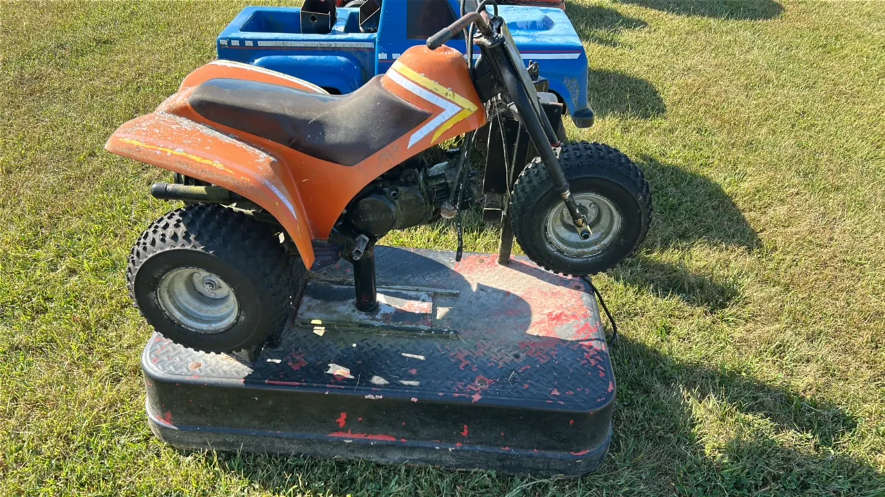 Yamaha Three-Wheeled ATV Coin-Operated Kiddie Ride, Orange