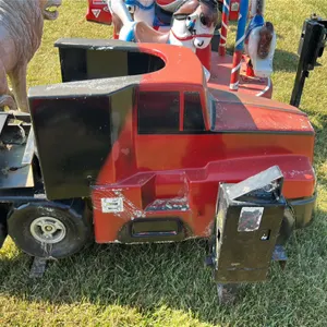 Red and Black Ride-On Toy Semi-Truck