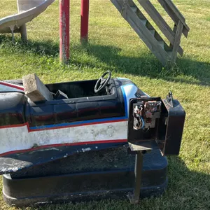 Coin-Operated Space Shuttle Kiddie Ride with Steering Wheel