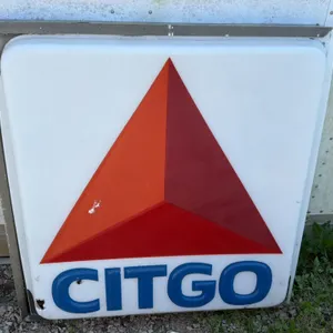 CITGO Gas Station Sign with Triangle Logo, approximately 36 inches wide