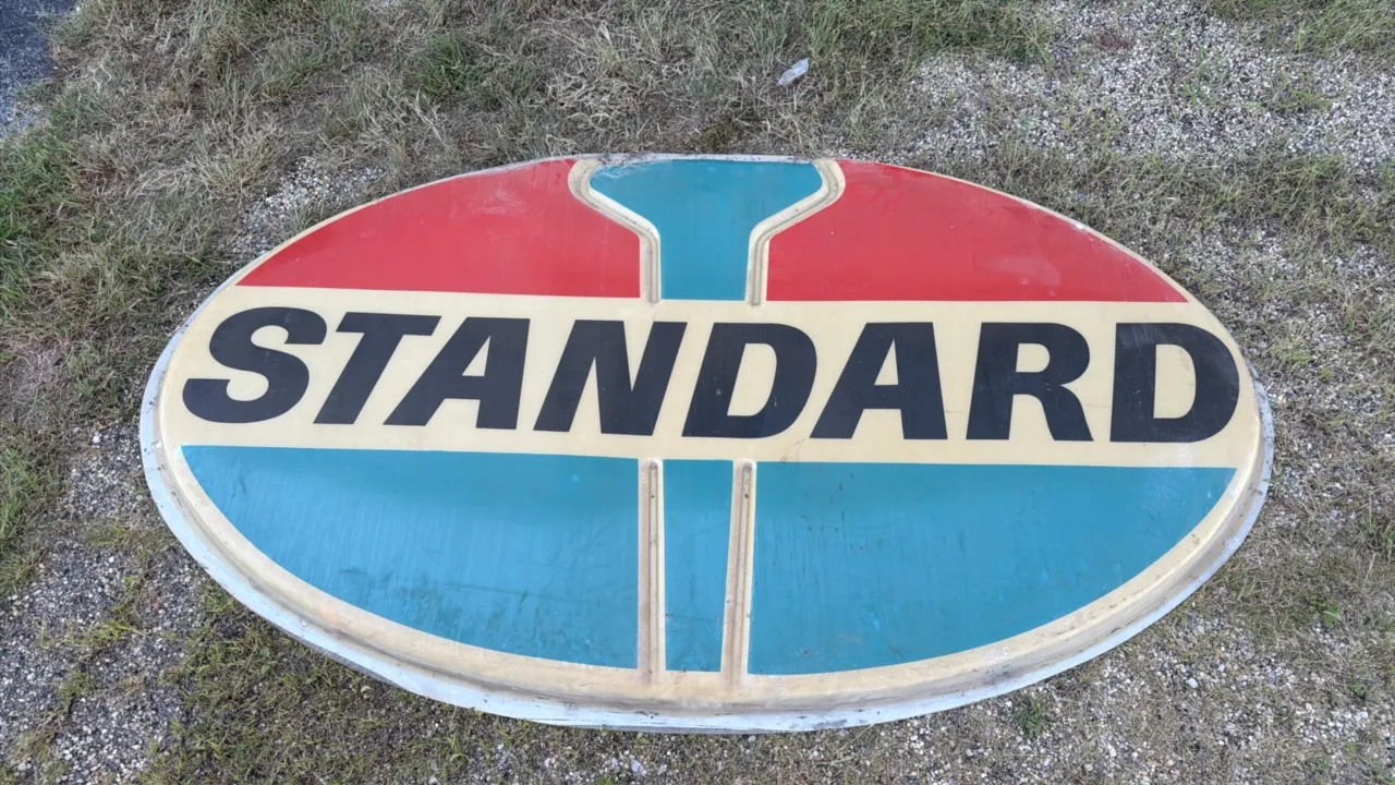 Standard Vintage Oval Advertising Sign