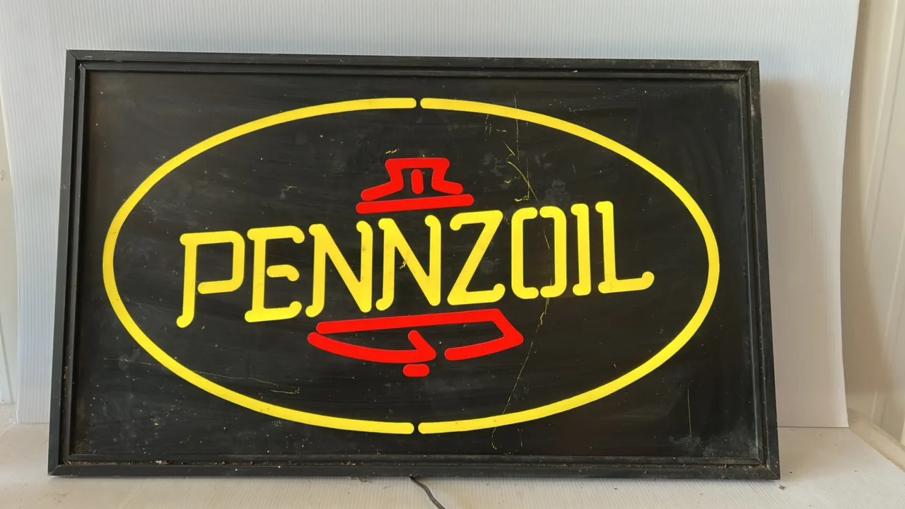 Pennzoil Neon Sign, 36-inch