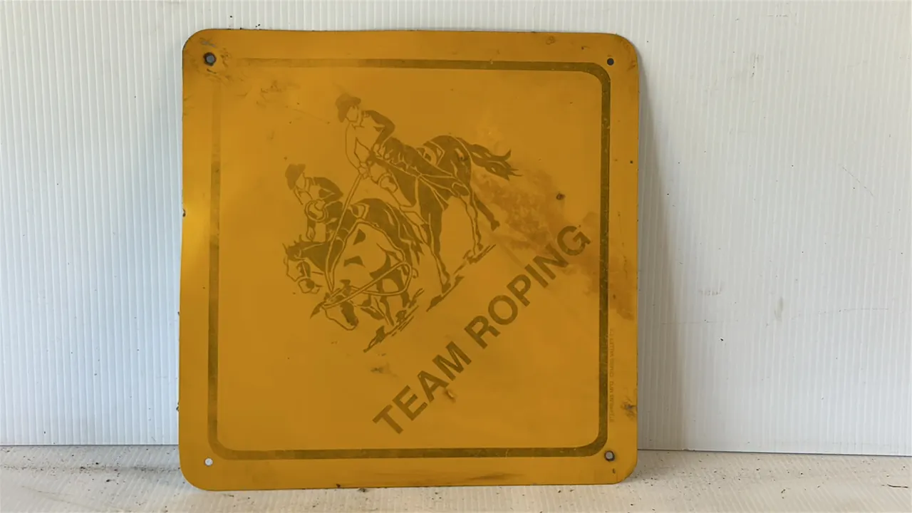 Team Roping Sign