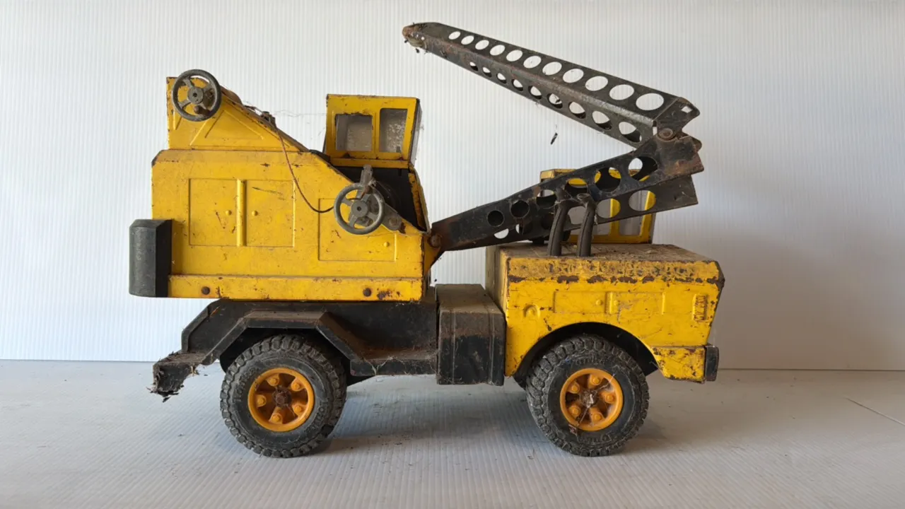Tonka Yellow Crane Truck Toy