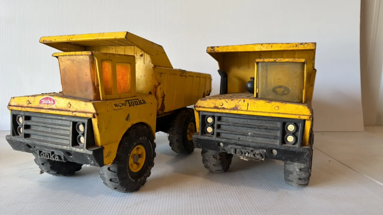 Two Tonka Mighty Tonka Dump Trucks