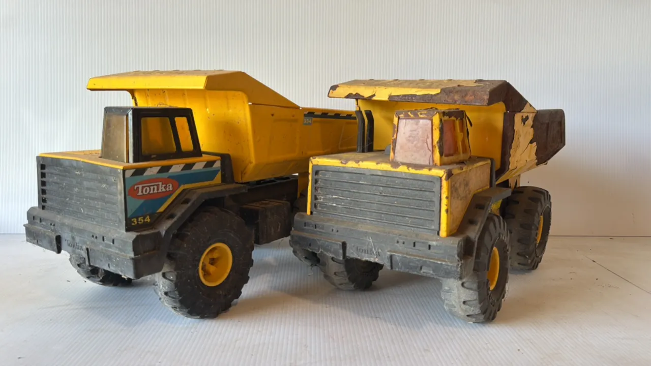 Two Tonka Toy Dump Trucks, including Model 354