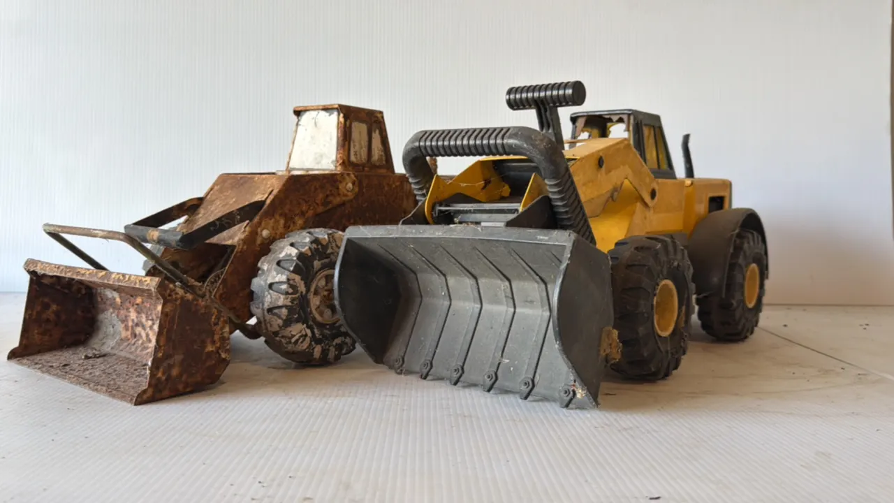 Two Tonka Wheel Loaders