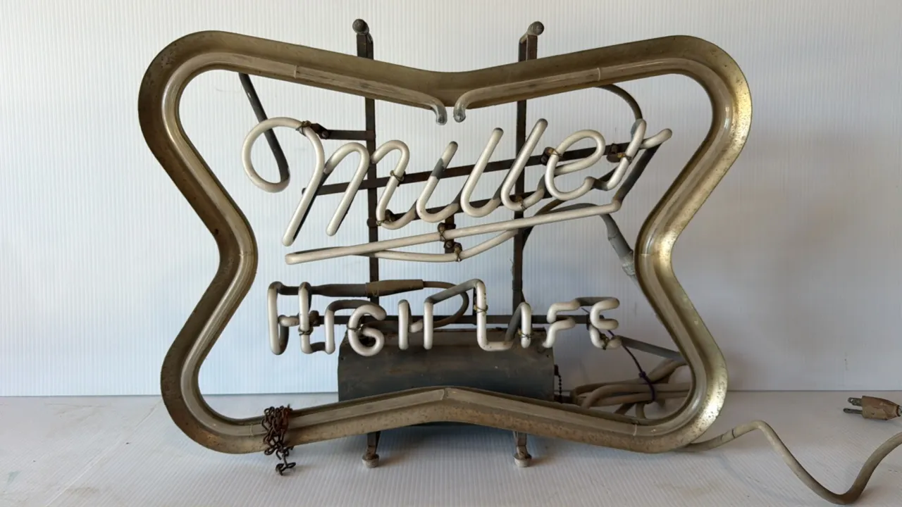 Vintage Miller High Life Neon Sign
