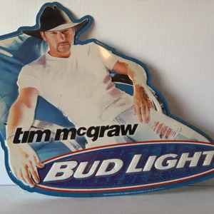 Bud Light Tim McGraw Die-Cut Promotional Sign