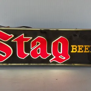 Vintage Stag Beer Lighted Sign