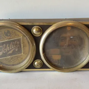 Schlitz Illuminated Beer Advertising Sign, Double Circular Display