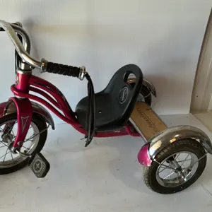 Pink Schwinn Tricycle with Chrome Fenders and Bell