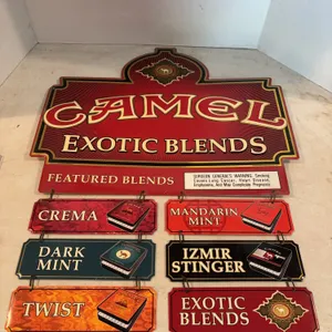 28” x 23” Camel Cigarettes Sign Display