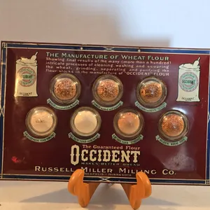 VINTAGE ADVERTISEMENT OCCIDENT FLOUR RUSSELL MILLER MILLING COMPANY 1920S STORE DISPLAY 13.75" X 9"